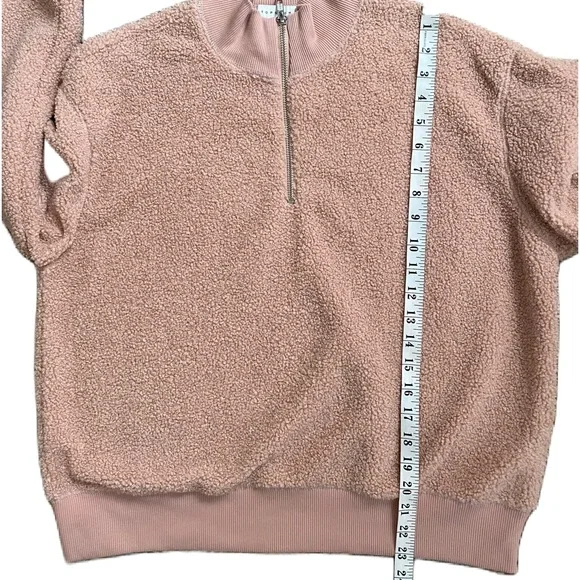 NEW~ Topshop Peach Teddy Sherpa Sweater/Sweatshirt  NWOT  ~  size 8 - Picture 12 of 16